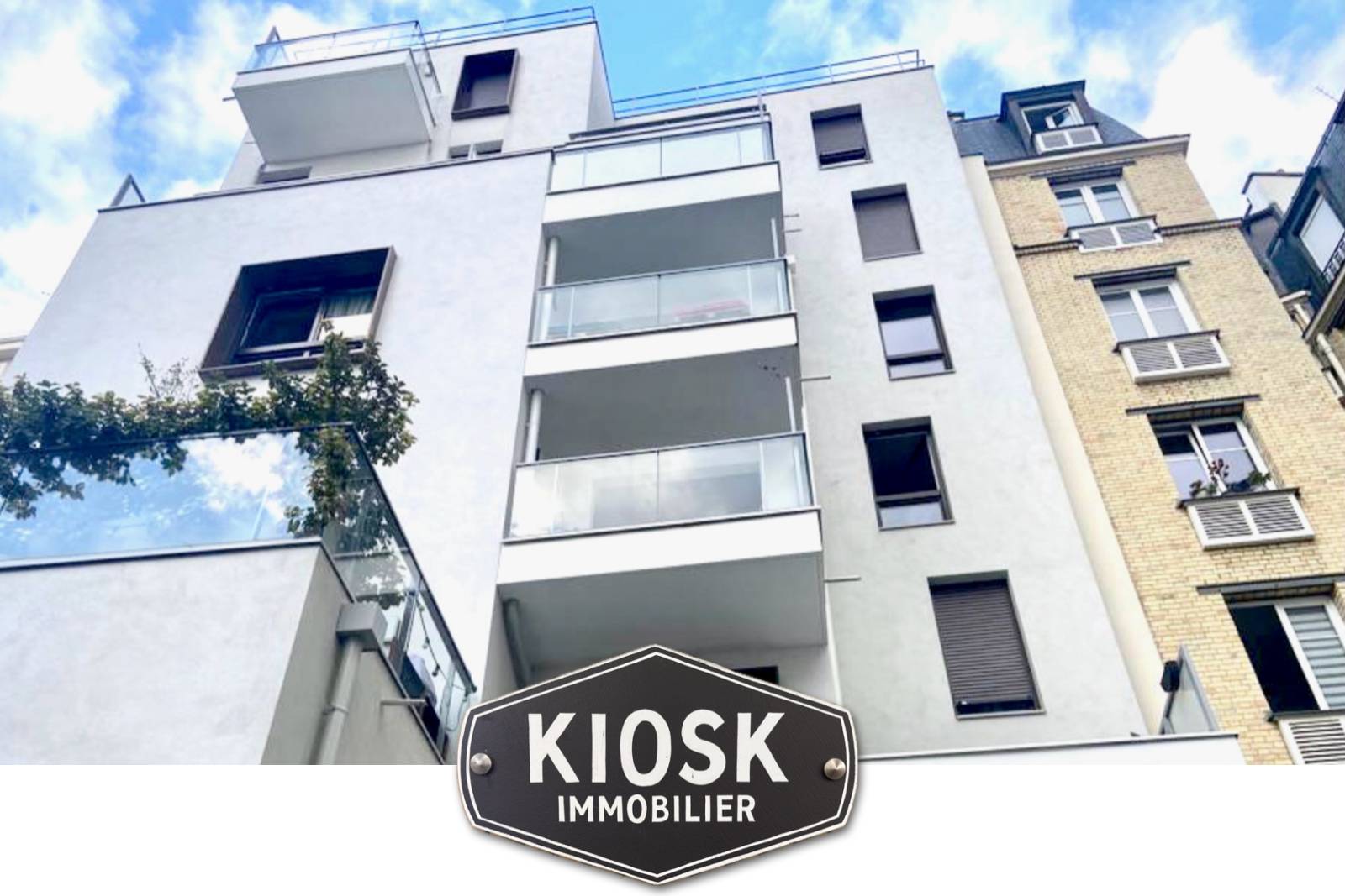 Studio moderne de 31 m2 à vendre au coeur du village de la Butte-aux-Cailles, dans immeuble moderne, Paris 13e