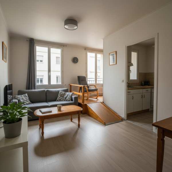 Trouver un t2 adapté handicap bien desservi et confortable près de Troulebarde Paris 13ème